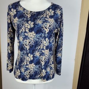 Susan Lawrence Long Sleeve Top Size LARGE